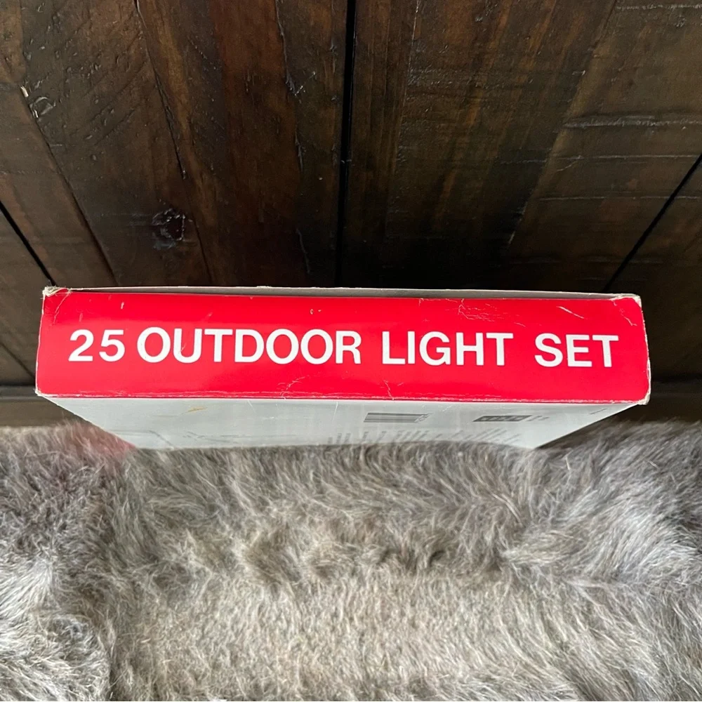 Vintage Set of 25- C9 1/4 Bulbs Outdoor Lights-Clear Bulbs